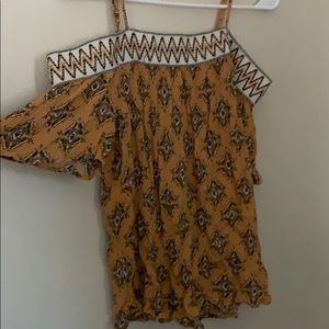 Off the shoulder tank